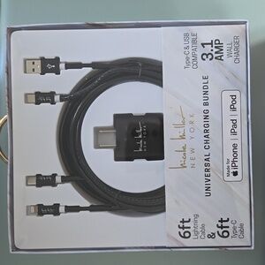 Nicole Miller Black Universal Charging Bundle